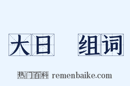 大日經组词是什么意思的图片